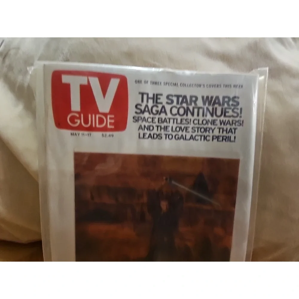 TV‎ Guide Magazine 5x7, #19 Star Wars The Dark Slide, Ep II 3-D May 11-17, 2002